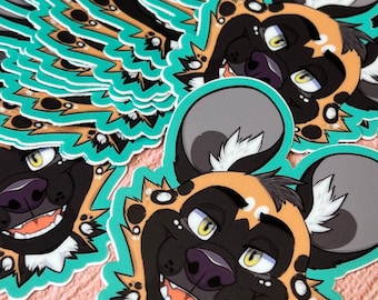 Wild Dog Vinyl Sticker