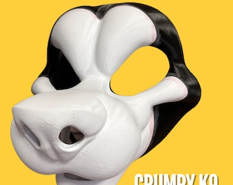 3D Printed Grumpy K9 Fursuit Head