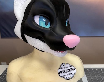 3D Printed Fox Kit DIY Fursuit Head by Mixedcandy