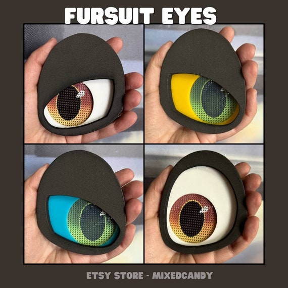 How to print fursuit eyes on buckram mesh with a home printer
