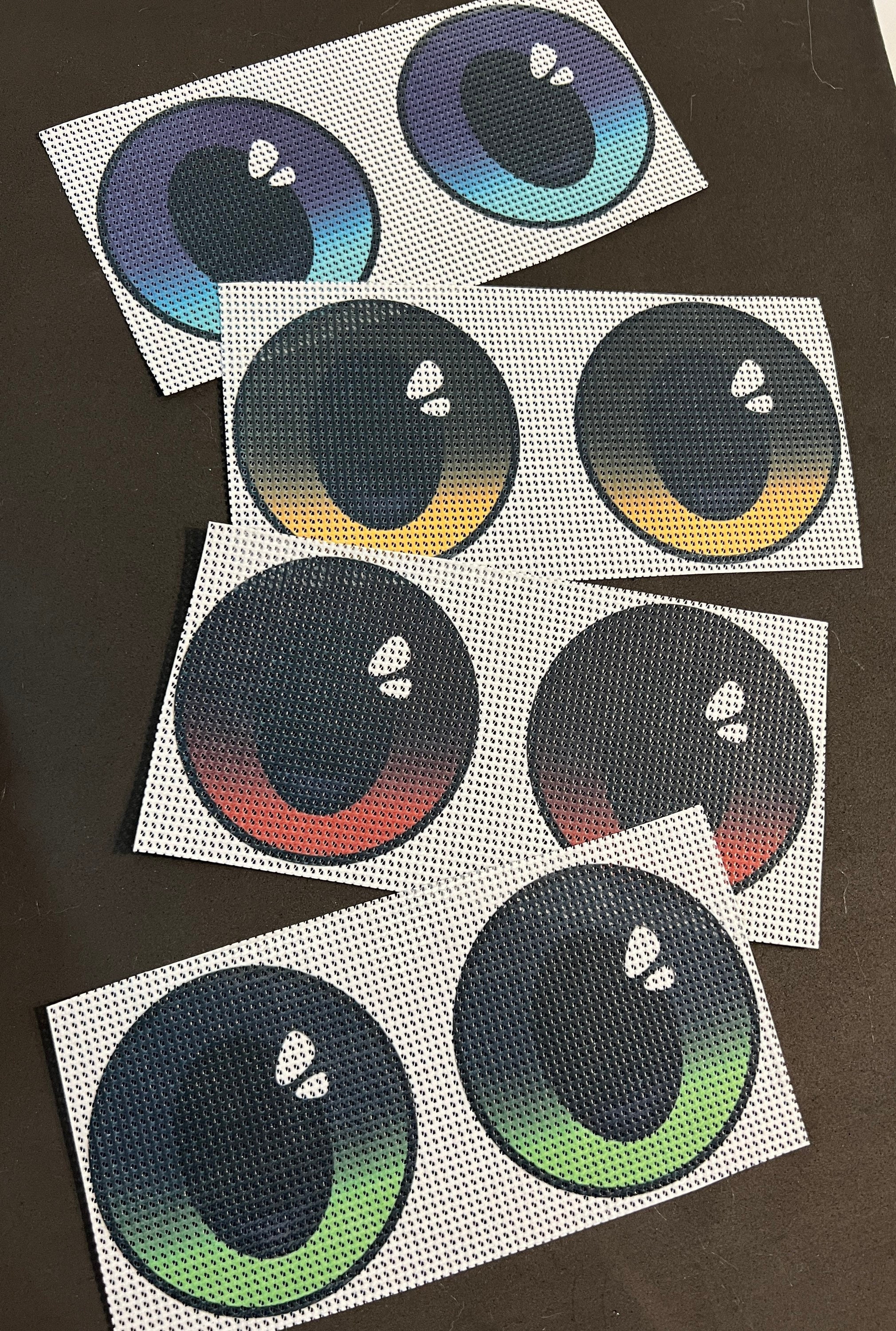 LARGE Waterproof Vinyl Fursuit Eye Mesh Oval Pupils - Etsy