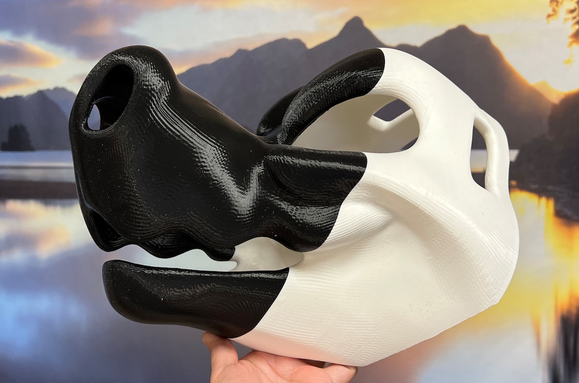 3D Printed Grumpy Dragon DIY Fursuit Head by Mixedcandy Etsy