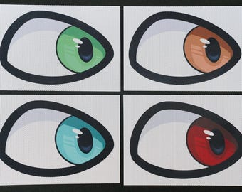 Eye Mesh for 3D Printed Grumpy Feline