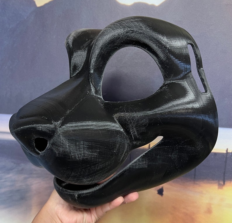 3D Printed Happy Feline DIY Fursuit Head by Mixedcandy Etsy