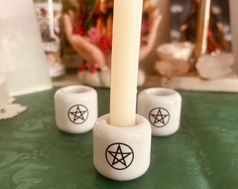 Pentacle Chime Candle Holder