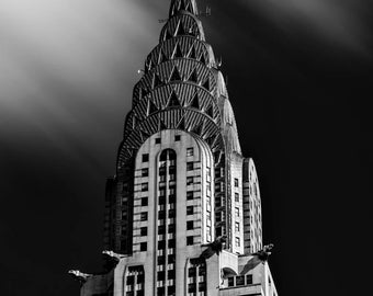 Chrysler Building 2019- New York Photography Black and White Original Art Print