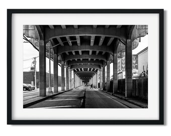 Rockaway Freeway, Queens 2016 - New York Architecture Black and White Fine Art Print, New Yorker Wall Art