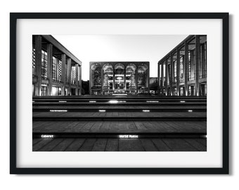 Lincoln Center - New York Architecture Black and White Fine Art Print, New Yorker Wall Art