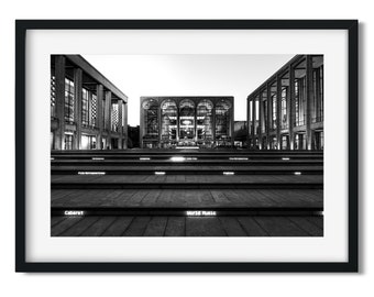 Lincoln Center 2016 - New York Architecture Black and White Fine Art Print, New Yorker Wall Art