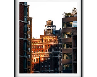 Water Tower in Hell's Kitchen 2023 - New York City Photography Color Fine Art Print, New Yorker Wall Art