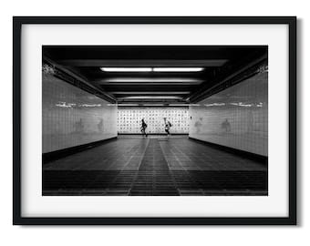 Canal Street Subway 2016 Limited Edition 3/15 - New York Architecture Black and White Fine Art Print, New Yorker Wall Art