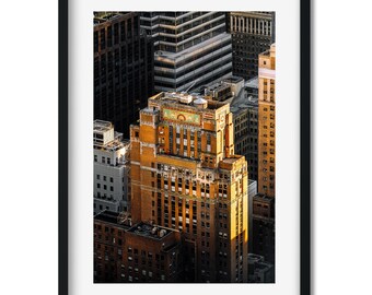 Fred F. French Building in Midtown Manhattan at Sunset - New York City Photography Color Original Art Print, New Yorker Wall Art