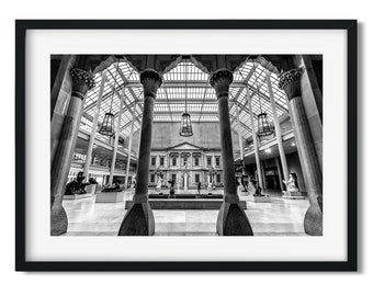 Metropolitan Museum of Art - New York Architecture Black and White Fine Art Print, New Yorker Wall Art