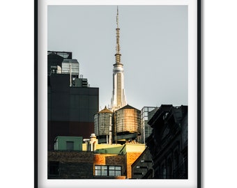 Water Tower in Hell's Kitchen 2023 - New York City Photography Color Fine Art Print, New Yorker Wall Art