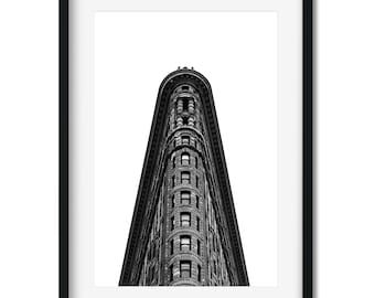 Flatiron Building 2016 - New York Architecture Black and White Fine Art Print, New Yorker Wall Art