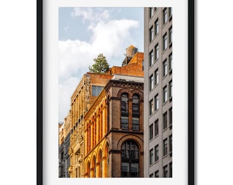 Sunset Color at Broadway - NOHO District New York Architecture Color Fine Art Print, New Yorker Wall Art