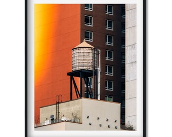 Water Tower in Hell's Kitchen 2023 - New York City Photography Color Fine Art Print, New Yorker Wall Art