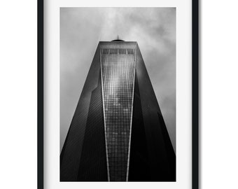 One World Trade Center 2016 - New York Architecture Black and White Fine Art Print, New Yorker Wall Art