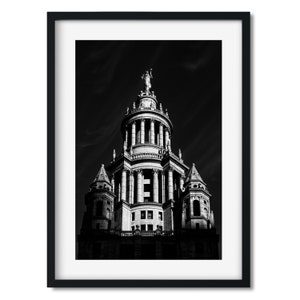 Manhattan Borough President&#39;s Office 2016 - New York Architecture Black and White Fine Art Print, New Yorker Wall Art