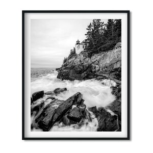 Bass Harbor Head Light, Maine 2022 - Lighthouse Photography Color Fine Art Print,  Wall Art