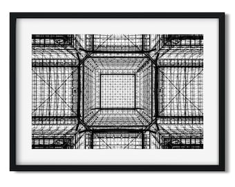 Net, Jacob K. Javits Convention Center - New York Architecture Black and White Fine Art Print, New Yorker Wall Art