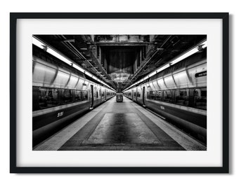 Metro-North Railroad, Grand Central 2016 - New York Architecture Black and White Fine Art Print, New Yorker Wall Art