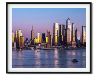 Midtown Manhattan at sunset 2022 - New York Cityscape Photography Color Fine Art Print, New Yorker Wall Art