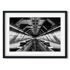 Jamaica-Van Wyck Subway Station 2016 - New York Architecture Black and White Fine Art Print, New Yorker Wall Art