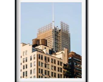 Garment District Water Tower Print, New York City Architecture Photography, New York Wall Art