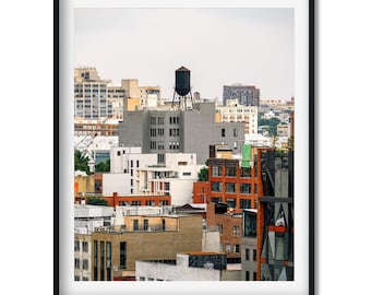 Vinegar Hill, Brooklyn Water Tower Print, New York City Architecture Photography, New York Wall Art