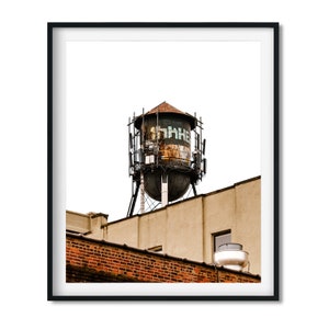 Watertoren in Greenpoint, Brooklyn 2023 - New York City Photography Fine Art Print in kleur, New Yorker Wall Art
