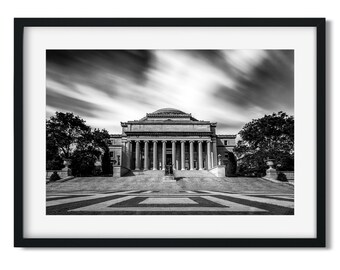 Columbia University - New York Architecture Black and White Fine Art Print, New Yorker Wall Art