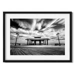 Coney Island Boardwalk, Brooklyn 2016 - New York Architecture Black and White Fine Art Print, New Yorker Wall Art