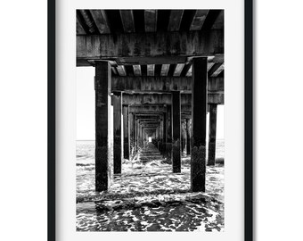 Coney Island Pier, Brooklyn 2016 - New York Architecture Black and White Fine Art Print, New Yorker Wall Art