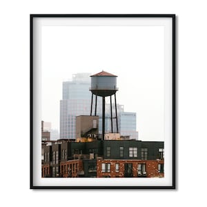 Watertoren in Greenpoint, Brooklyn 2023 - New York City Fine Art Print in kleur, New Yorker Wall Art
