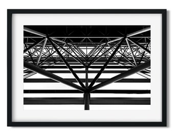 Diamond, Jacob K. Javits Convention Center - New York Architecture Black and White Fine Art Print, New Yorker Wall Art