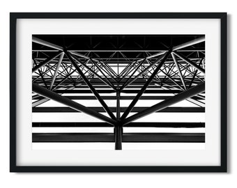 Diamond, Jacob K. Javits Convention Center 2016 - New York Architecture Black and White Fine Art Print, New Yorker Wall Art