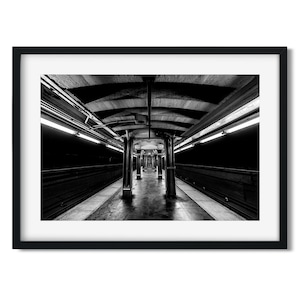 Jay Street Metrotech Subway Station 2016 - New York Architecture Black and White Fine Art Print, New Yorker Wall Art