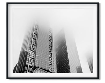 4 World Trade Center in foggy morning 2018 - New York City Black and White Fine Art Print, New Yorker Wall Art