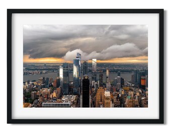 Storm Cloud over Hudson Yards - New York City Color Fine Art Print, New Yorker Wall Art
