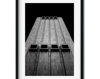 AT&T Long Lines Building - New York Architecture Black and White Fine Art Print, New Yorker Wall Art