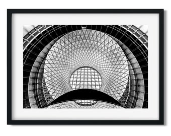 Fulton Street Subway Station - New York Architecture Black and White Fine Art Print, New Yorker Wall Art