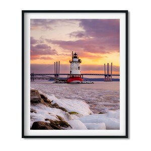 Tarrytown Sleepy Hollow Lighthouse, New York  2022 - Lighthouse Photography Color Fine Art Print, Wall Art