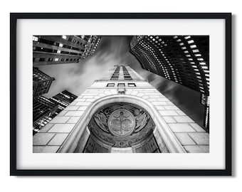 75 Broad Street Financial District Manhattan - New York Architecture Photography Black and White Fine Art Print, New Yorker Wall Art