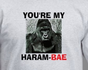 324 RIP Harambe Funny Adult Crew Sweatshirt