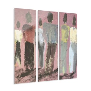 Fashion Week Forever Acrylic Triptych: Pastel Art Print for Fashion Lovers