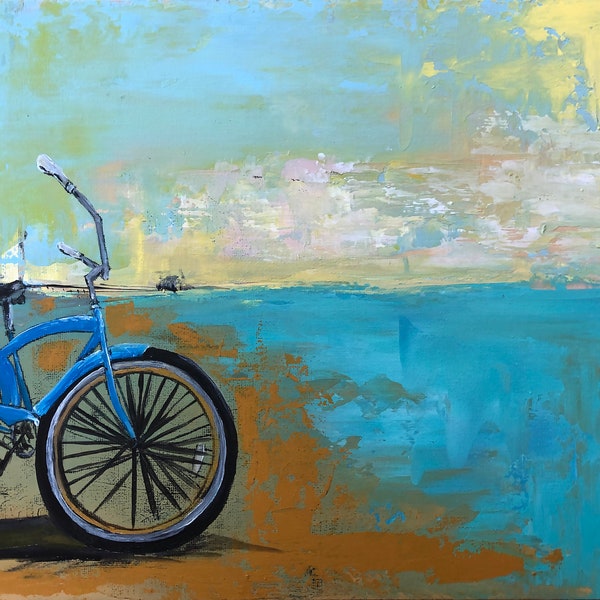 beach cruiser wall art