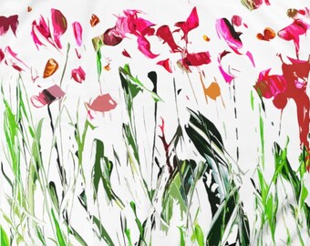 Wildflower Comforter: Original Floral Art, Light & Warm Bedding