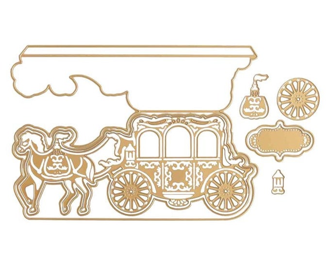 Anna Griffin® Carriage Slimline Easel Card Dies Etsy