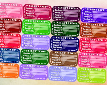 Flight Tracker Stickers - Etsy